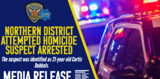 Northern District Attempted Homicide Suspect Curtis Dubbels Arrested