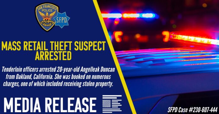 Angelleak Duncan Arrested For Mass Retail Theft