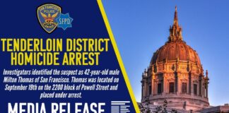 Milton Thomas Arrested For Tenderloin District Murder Thomas