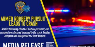 Vehicle Crashes Following Armed Robbery Chase With SFPD