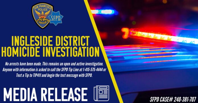 Fatal Ingleside District Shooting Under Investigation By SFPD