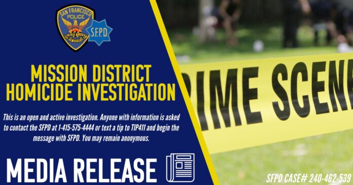 Mission District Fatal Shooting Under Investigation