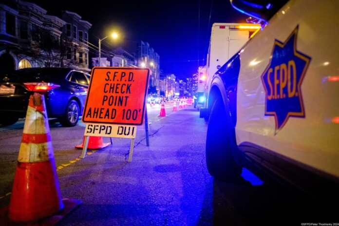 SFPD Conducting DUI Checkpoint September 7