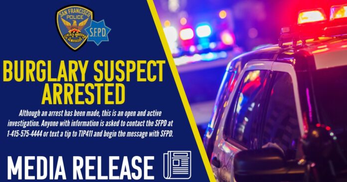 Joshua Davis Arrested By SFPD For Multiple Burglaries