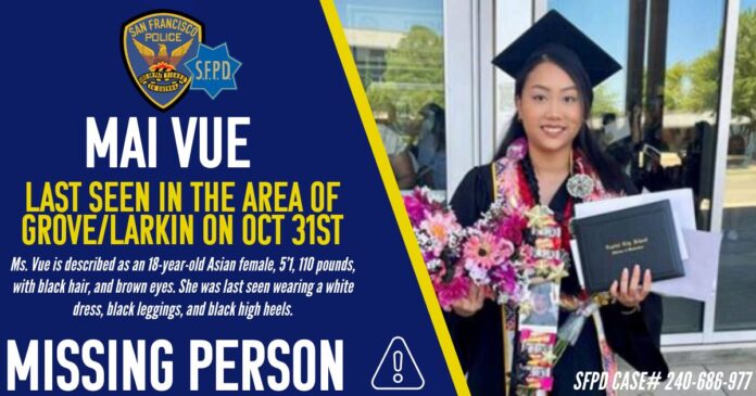 SFPD Asking For Help To Locate Mia Vue