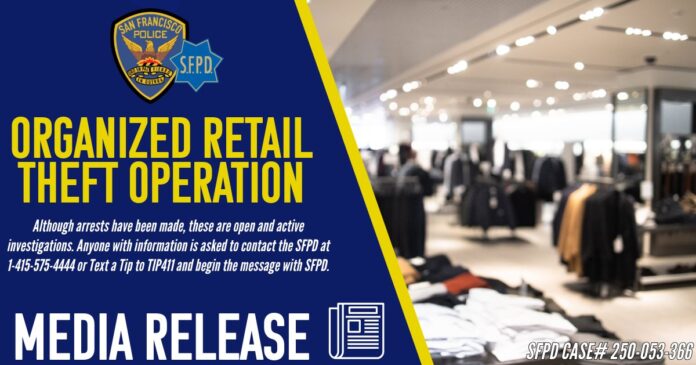 Organized Retail Theft Operation Leads To Eight Arrests