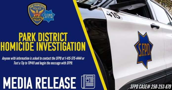 SFPD Investigating Homicide In Park District
