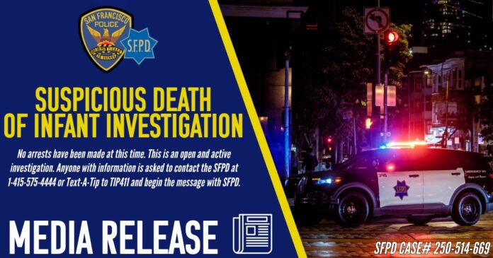 SFPD Investigates Suspicious Death Of Infant