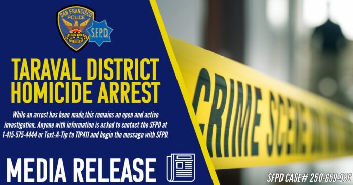 Cassidy Wyatt Allen Arrested For Taraval District Murder