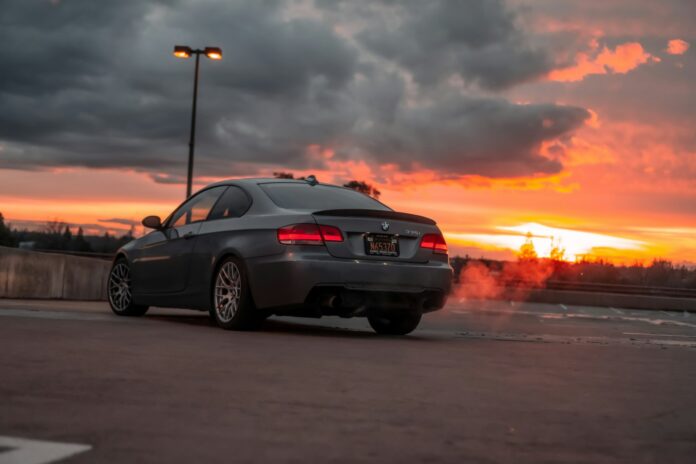 Gray BMW Bursts Into Flames On 101 Freeway