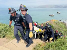 SFFD Makes Rescue Near Battery Crosby