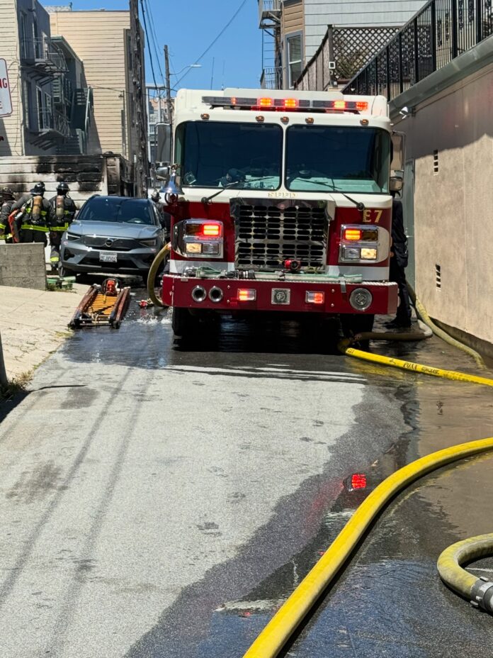 SFFD Battle Garage Fire, Rescue Stranded Dog