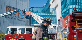 SFFD Train With U.S. Coast Guard Helicopter 6556